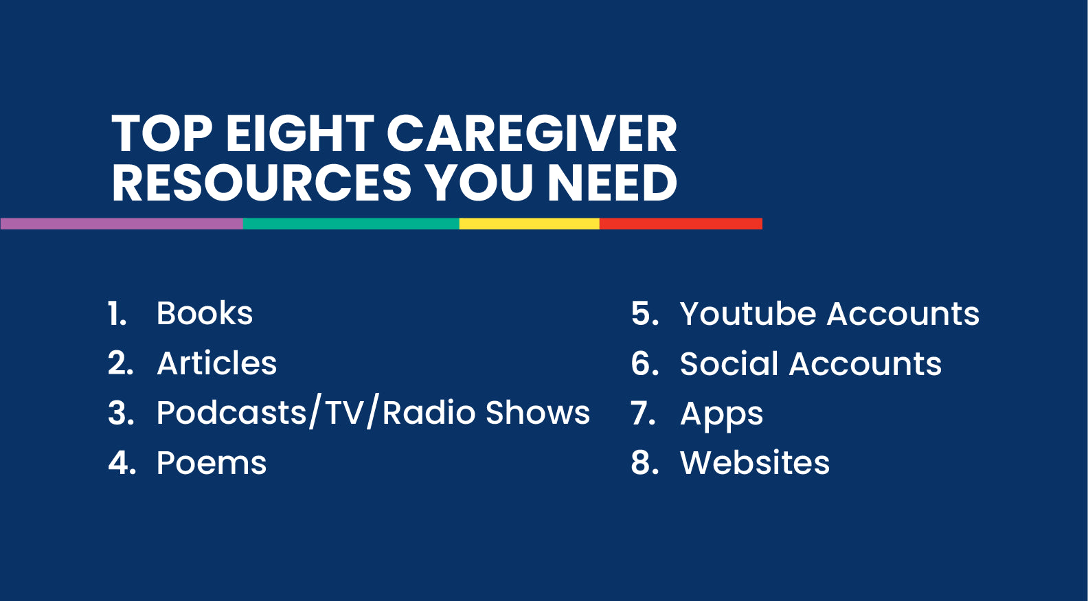 The Top Eight Caregiver Resources You Need