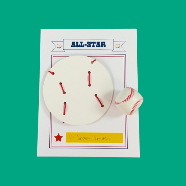 All Star Card and Baseball Lacing